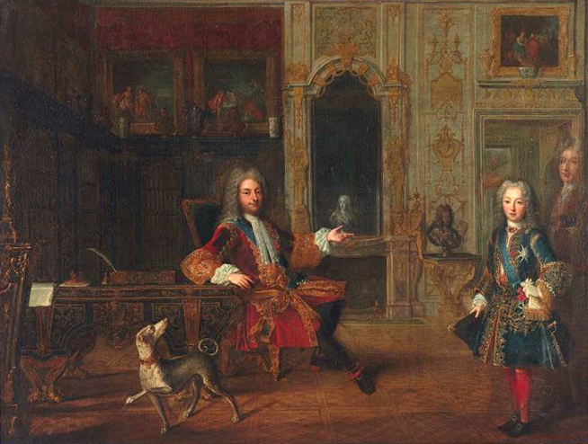 Philippe II d'Orlans et Louis XV